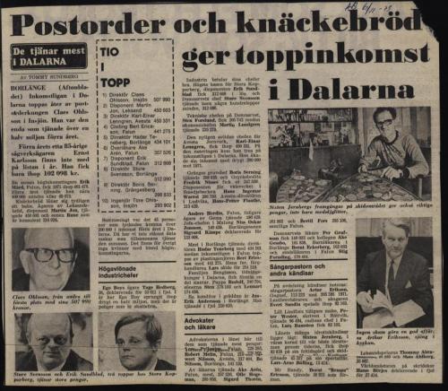 0587_1973 Aftonbladet toppinkomster i Dalarna